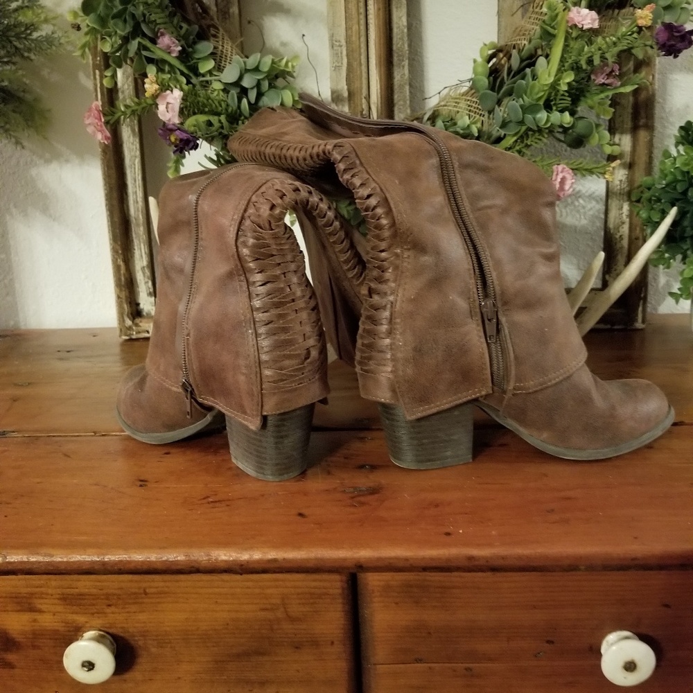 Brown Fergalicious boots